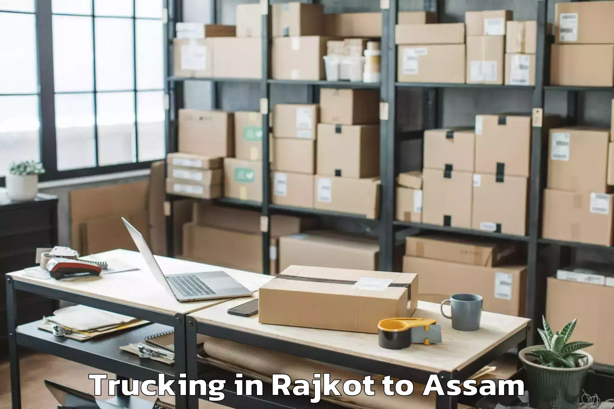 Comprehensive Rajkot to Kampur Town Trucking